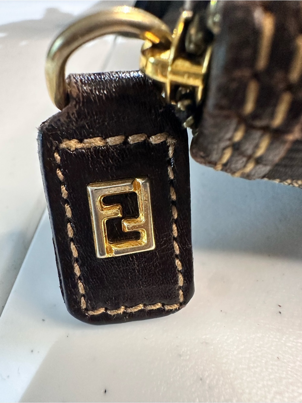 Fendi Brown FF Zucca Canvas Tote with Logo Strap - Picture 4 of 11